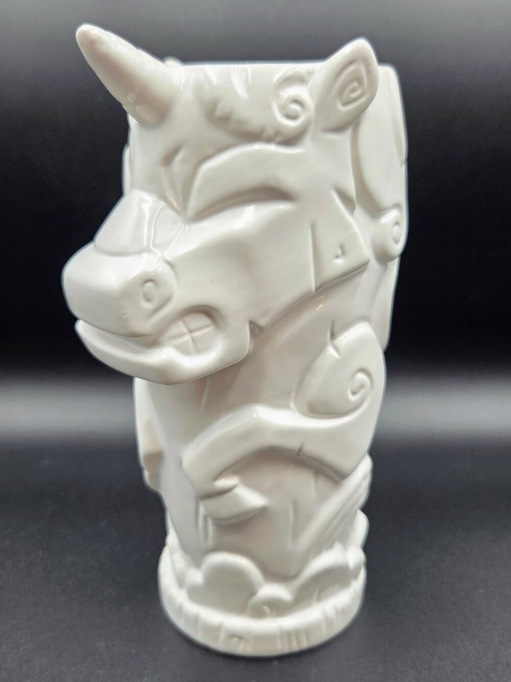 Think Geek White Unicorn Tiki Mug Cup Glass Geeki Tikis Read